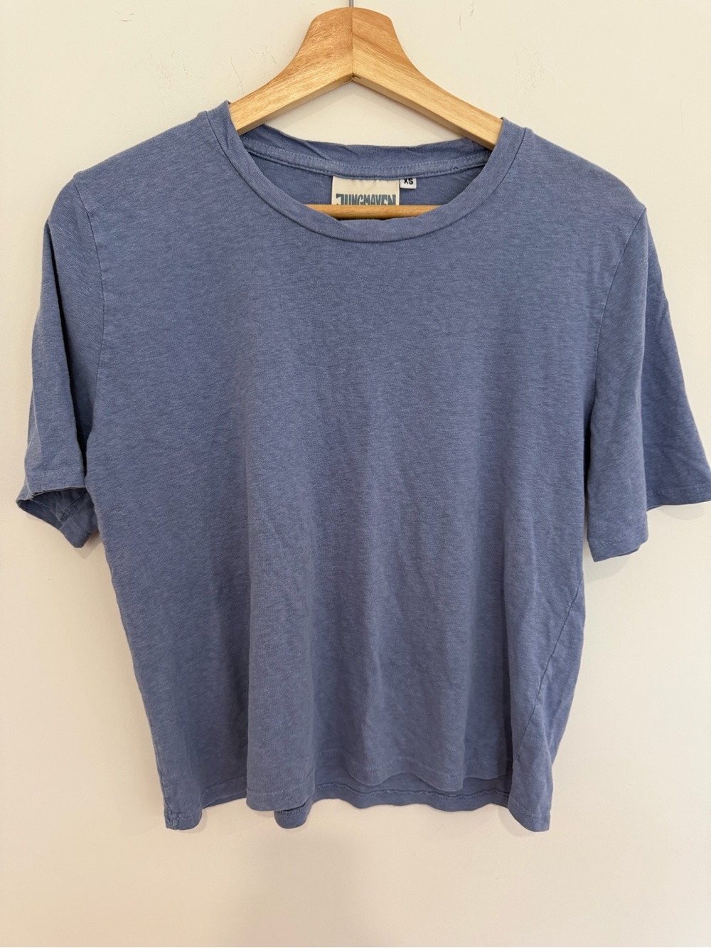 Jungmaven Washed Blue Short Sleeve Crewneck Tee
